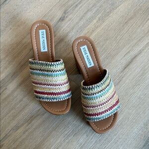 Steve Madden Colorful Woven Mules